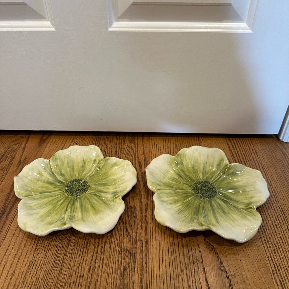Set of 2 Vintage Garden Collection by AMBIANCE Salad Plates